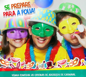 Oficinas de carnaval no ItaúPower Shopping