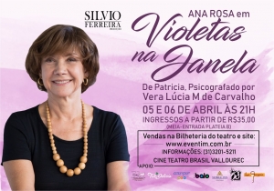 Violetas na Janela acontece em BH