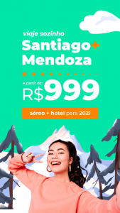 Pacote Santiago + Mendoza R$ 999,00 para 2021 (Aéreo + Hotel c/ Café da Manhã + Taxa Grátis)