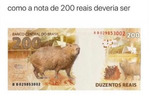 Nota de 200 reais de BH