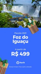 Pacote Foz do Iguaçu R$ 479,00 para Segundo Semestre 2021 (Aéreo + Hotel)