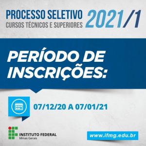 Últimos dias de inscrição para o vestibular do IFMG