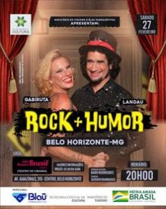 Casal apresenta “Rock + Humor”, novo espetáculo que entrelaça o humor do stand-up e a irreverência do rock´n roll