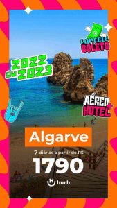 Pacote Algarve (Portugal) R$ 1790,00 para Viajar em 2022 ou 2023 (Aéreo + Hotel)