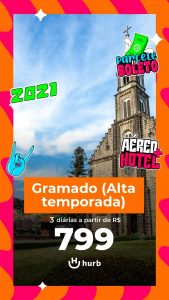 Pacote Gramado = R$ 799,00 para Viajar 2022 e 2023 (Aéreo + Hospedagem com Café da Manhã)