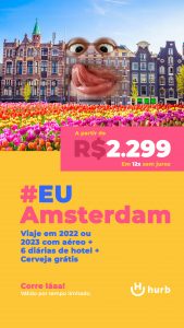 Pacote de Viagem para Amsterdam + Ingresso para Museu Heineken Experience por 2.299 reais entre 2022 e 2023 com Aéreo + Hotel + Ingresso Tour Heineken Experience