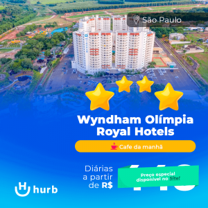 Wyndham Olímpia Royal Hotels com diárias por 448 reais