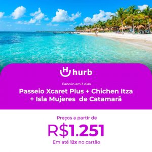 Cancún em 3 dias: Passeio Xcaret Plus + Chichen Itza + Isla Mujeres de catamarã