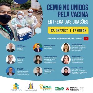 Cemig realiza doações de insumos para vacinação em 425 municípios mineiros