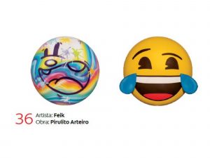 Exposição une emojis e arte no Minas Shopping