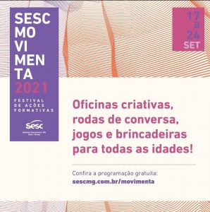 Sesc Movimenta oferece 48 atividades formativas gratuitas para todos os públicos em setembro