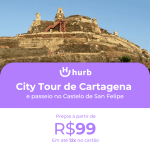 City Tour de Cartagena e Castelo de San Felipe a partir de 98 reais com direito a passeio no Castelo de San Felipo