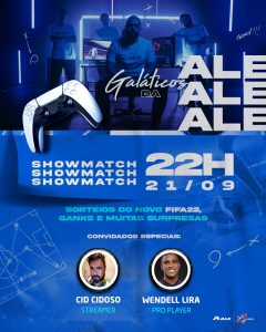 Equipe Galáticos da ALE promove hoje (21) showmatch especial para celebrar lançamento do Fifa 22