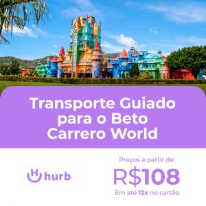 Transporte Guiado para o Beto Carrero World preço a partir de 108 reais com direito a guia