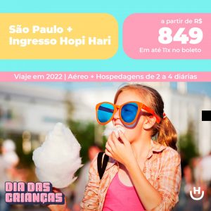 Pacote de Viagem – Hopi Hari em 2022 a partir de 849 reais com Aéreo + Hotel com Café da Manhã + Traslado + Ingresso