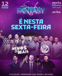 Menos é Mais e Vou Zuar se apresentam em Nova Lima nesta sexta-feira