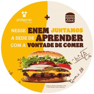 Faculdade Pitágoras e Burger King vão oferecer cupons de descontos a candidatos do Enem em Minas Gerais