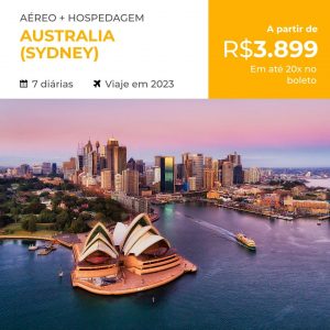 Pacote de Viagem – Austrália (Sydney) – 2023 a partir de 3899 reais Aéreo + Hospedagem