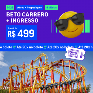 Pacote de Viagem – Beto Carrero – 2º Semestre 2023 a partir de 399 reais