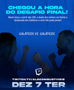 ALE premia espectador com PS5 em showmatch de encerramento da primeira temporada do projeto “Galáticos”