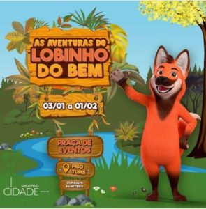 MASCOTE DO SHOPPING CIDADE GANHA  LOJA EXCLUSIVA