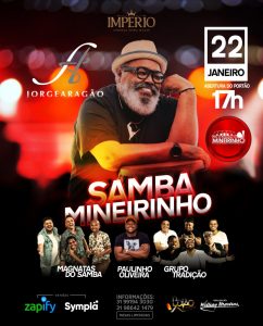 Feira do Mineirinho recebe Jorge Aragão e diversas atrações musicais