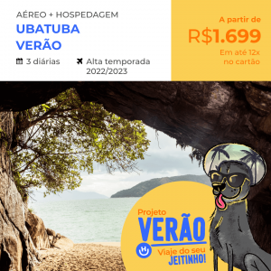 Pacote de Viagem com Aéreo – Ubatuba – Verão 2022/2023 a partir de 1699 reais com Aéreo + Hospedagem + Café da Manhã