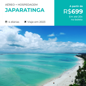 Pacote de Viagem – Japaratinga – 2023 a partir de 699 reais com Aéreo + Hospedagem + Transfer