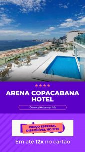 Arena Copacabana Hotel diárias a partir de R$ 517,00 reais