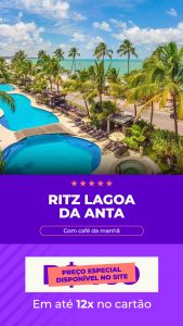 Ritz Lagoa da Anta diárias a partir de R$ 410,00 reais