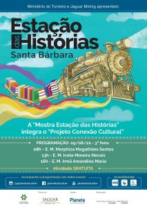 Dia de histórias em Santa Bárbara e Barão de Cocais,  com a Estação das Histórias do projeto Conexão Cultural