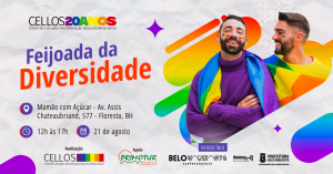 Parada LGBTQIA + de Belo Horizonte, promoverá neste final de semana a feijoada da diversidade!