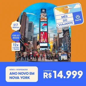 Pacote de Ano Novo em Nova Iorque – 2022 – a partir de 14.999