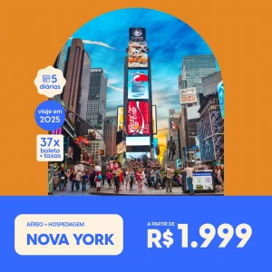 Pacote de Viagem – Nova Iorque – 2025 – a partir de R$5999