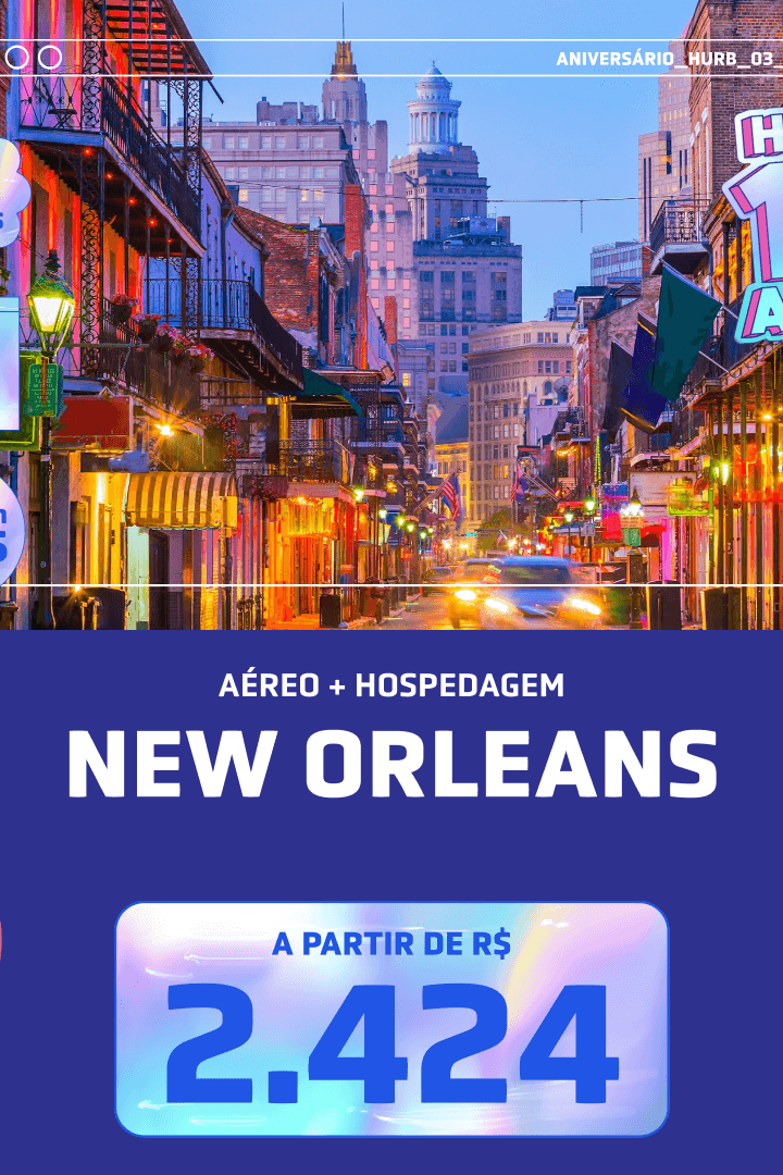 Pacote de Viagem Nova Orleans 2025